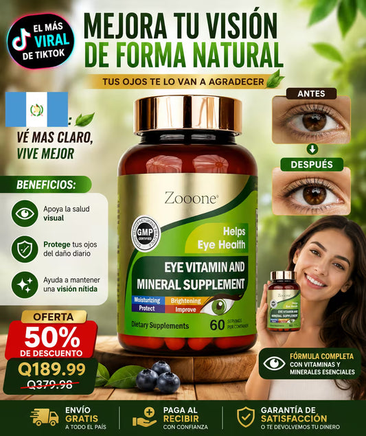 “Ojos rojos, visión borrosa… ya no más.” ➡️ Zooone alivia tu vista desde adentro. ¡Empieza ahora!